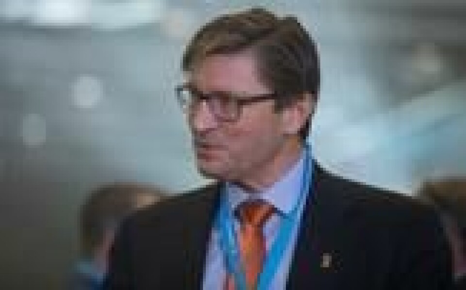 FORNØYD: – Identisk, sier Christian Tybring-Gjedde (Frp) om Macrons forslag. FORNØYD: – Identisk, sier Christian Tybring-Gjedde (Frp) om Macrons forslag. Foto: Terje Pedersen / NTB scanpix