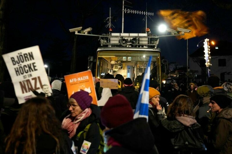Rundt 80 personer deltok i demonstrasjonen.