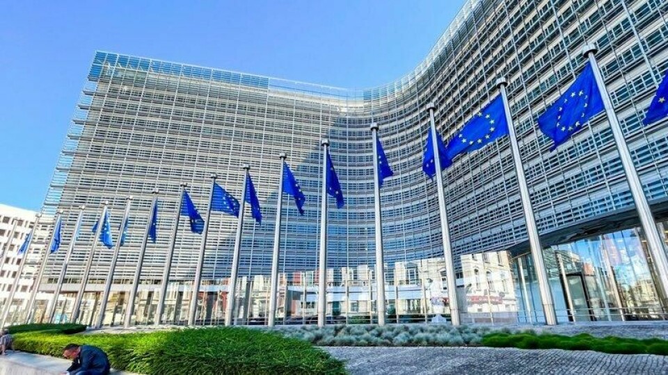 EU-kommisjonens hovedkvarter i Brussel, Berlaymont. EUs mottiltak på toll vil være konkret rettet mot USA, sier en talsmann for kommisjonen.