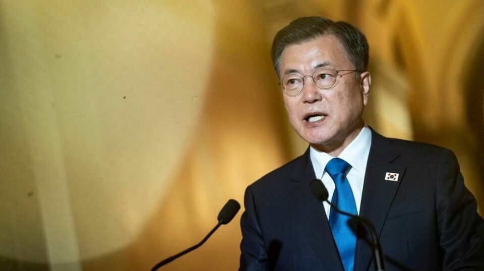 Sør-Koreas president Moon Jae-in.