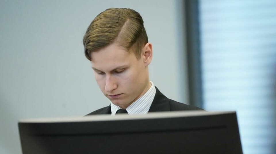 Philip Manshaus i retten i 2020.