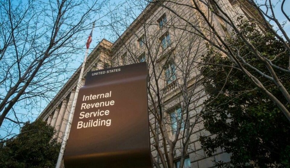 Hovedkontoret til Internal Revenue Service, den amerikanske skatteetaten, i Washington. Bildet er tatt i 2014.