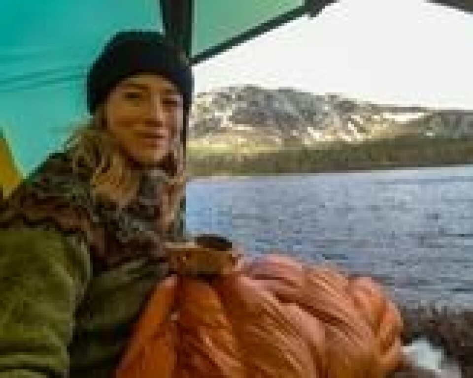 Psykolog Johanne Refseth på tur i Femundsmarka. Psykolog Johanne Refseth på tur i Femundsmarka. Foto: Privat