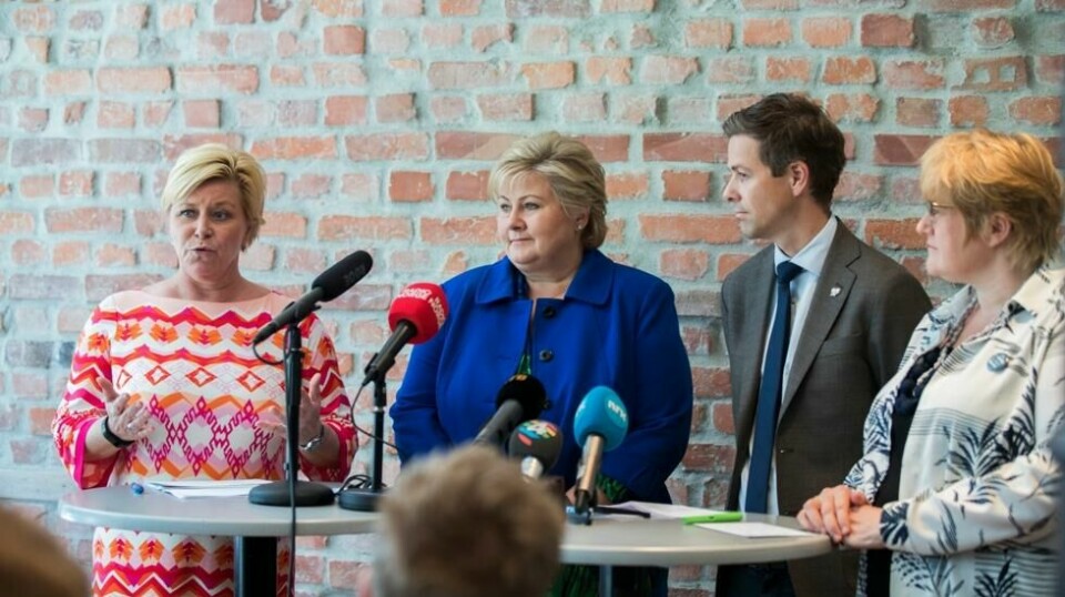 Prognosen tilsier at Høyre og Frp mister regjeringsmakt.