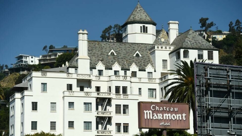 Det verdenskjente hotellet Chateau Marmont der slåsskampen skal ha brutt ut. Det verdenskjente hotellet Chateau Marmont der slåsskampen skal ha brutt ut. Foto: Chris Pizzello / AP Photo / NTB