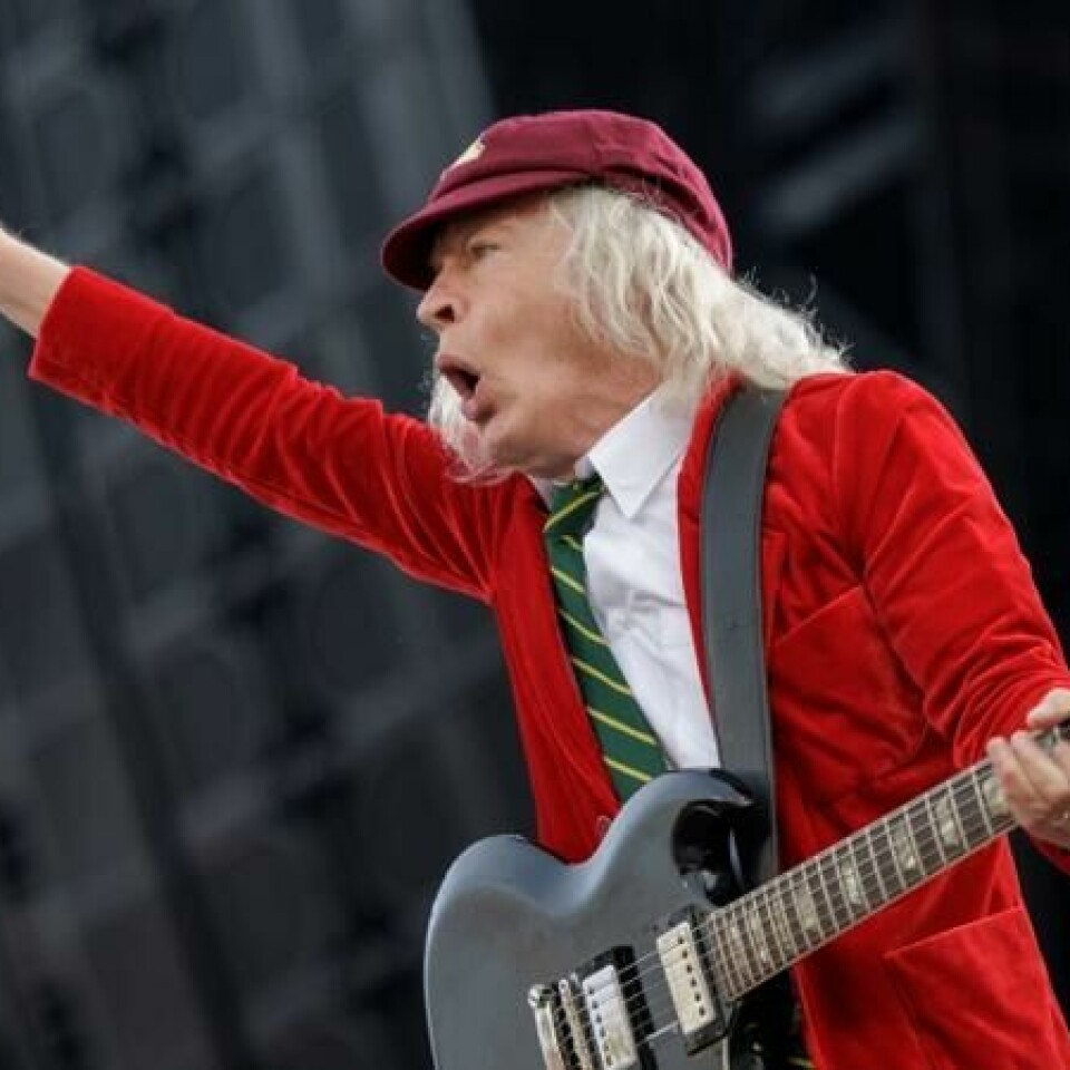 Klar for travbanen: Angus Young og resten av AC/DC kommer til Norge i august.