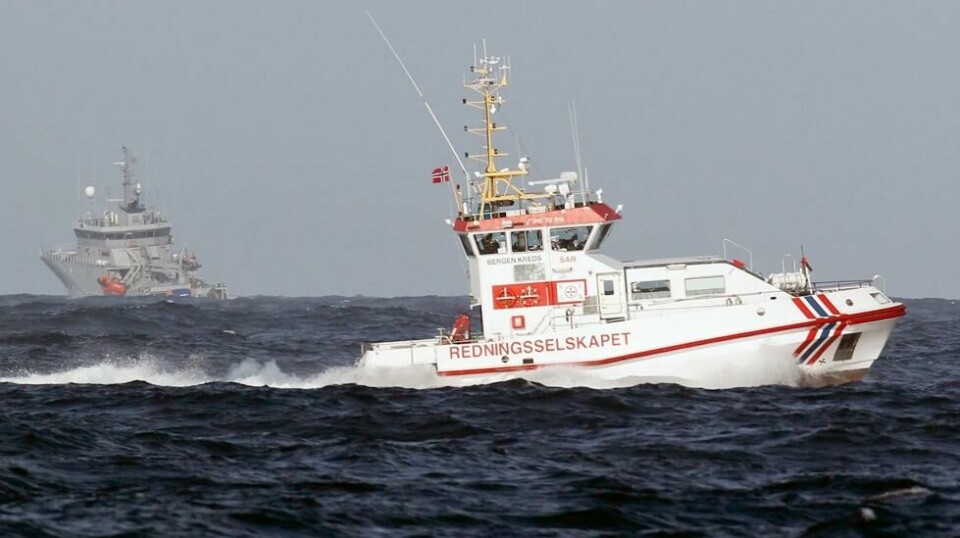 Redningshelikopter, to redningsskøyter, en ambulansebåt og en tilfeldig båt som var i området, ble satt inn i letingen, opplyser Hovedredningssentralen (HRS) Sør-Norge. Arkivfoto: Jan Kåre Ness / NTB