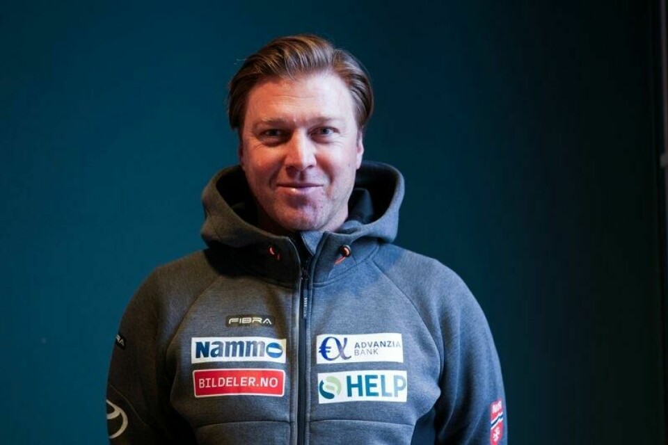 Bine Norcic på pressetreff under VM Trondheim 2025 i Granåsen.
