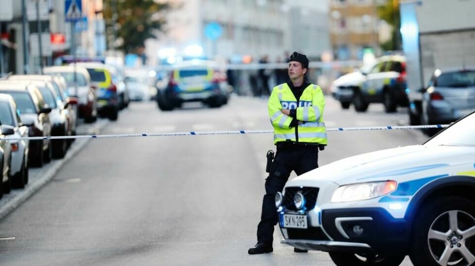 Svensk politi arresterte raskt en 38 år gammel malier for drapet i Alvesta. Bildet er fra en annen hendelse.