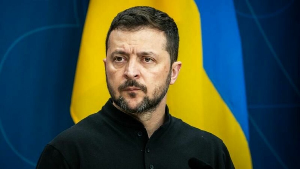 Både Volodymyr Zelenskyj og Donald Trump er lørdag i Paris i forbindelse med gjenåpningen av Notre-Dame-katedralen. Her er Zelenskyj avbildet i Stockholm.