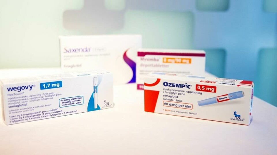 Medisiner som brukes for overvekt og diabetes. Mysimba, Ozempic, Saxenda, Wegovy.
