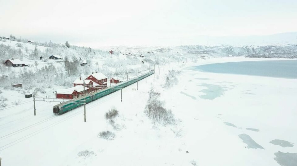 VY-tog over Hardangervidda