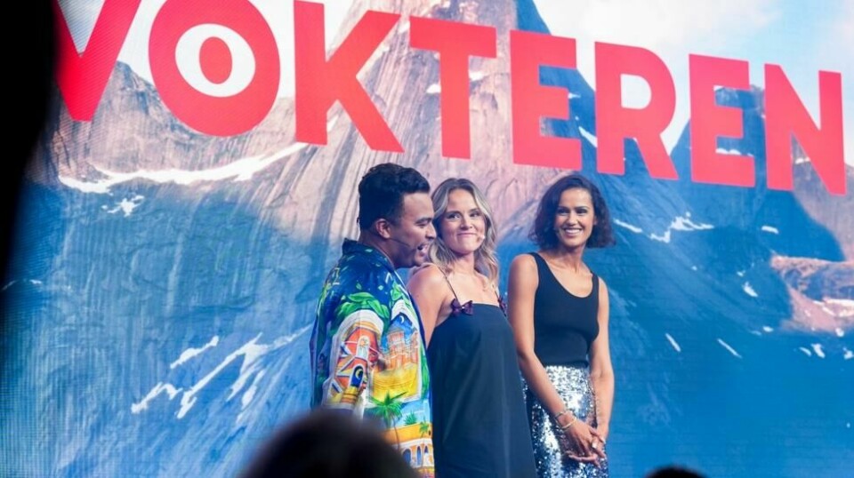 TV 2-programmet «Vokteren» er ett av programmene som kan bli rammet av en eventuell streik. Bildet er tatt i forbindelse med TV 2s høstlansering 2024 forrige uke. Foto: Lise Åserud / NTB