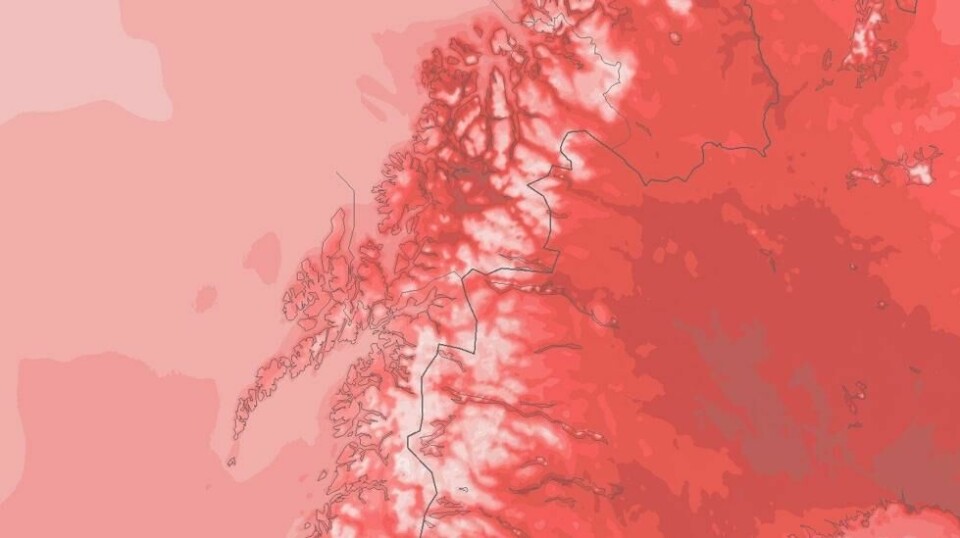 Ventes temperaturer opp mot 30 grader i Indre Troms i dag