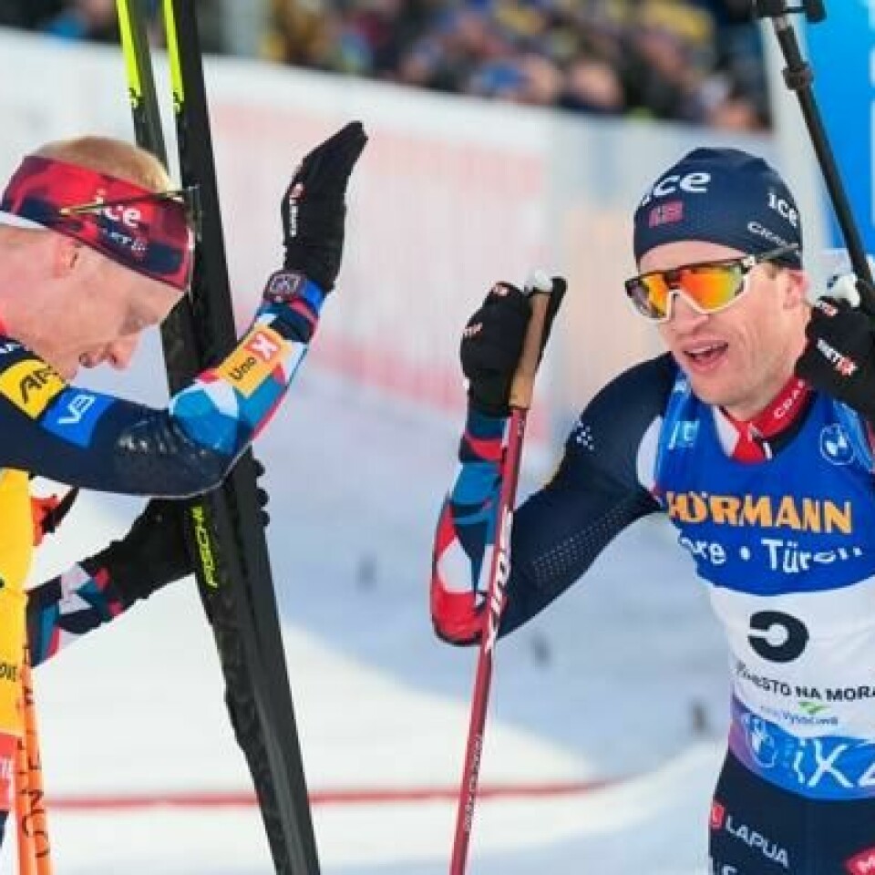Johannes Thingnes Bø og Tarjei Bø stiller opp i svenske Skidskyttekampen på Stockholms stadion.