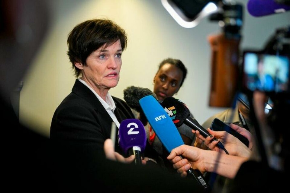 Bistandsadvokat Mette Yvonne Larsen i Sør-Rogaland tingrett etter dag fem i av straffesaken mot Gjert Arne Ingebrigtsen, tidligere trener og far til Jakob Ingebrigtsen og hans søster.