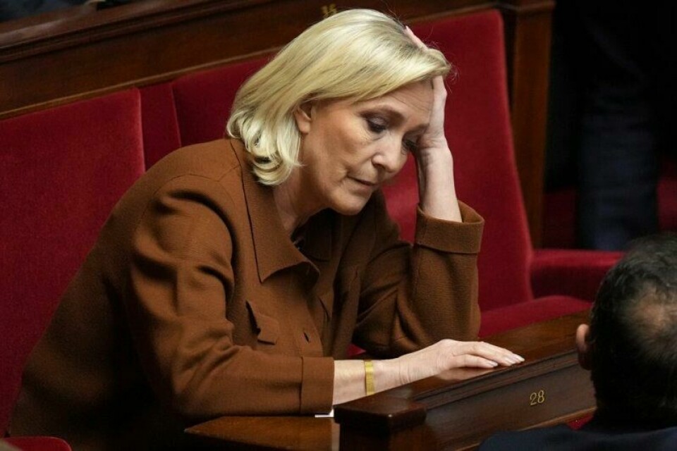 Vanskelige tider for Marine Le Pen.