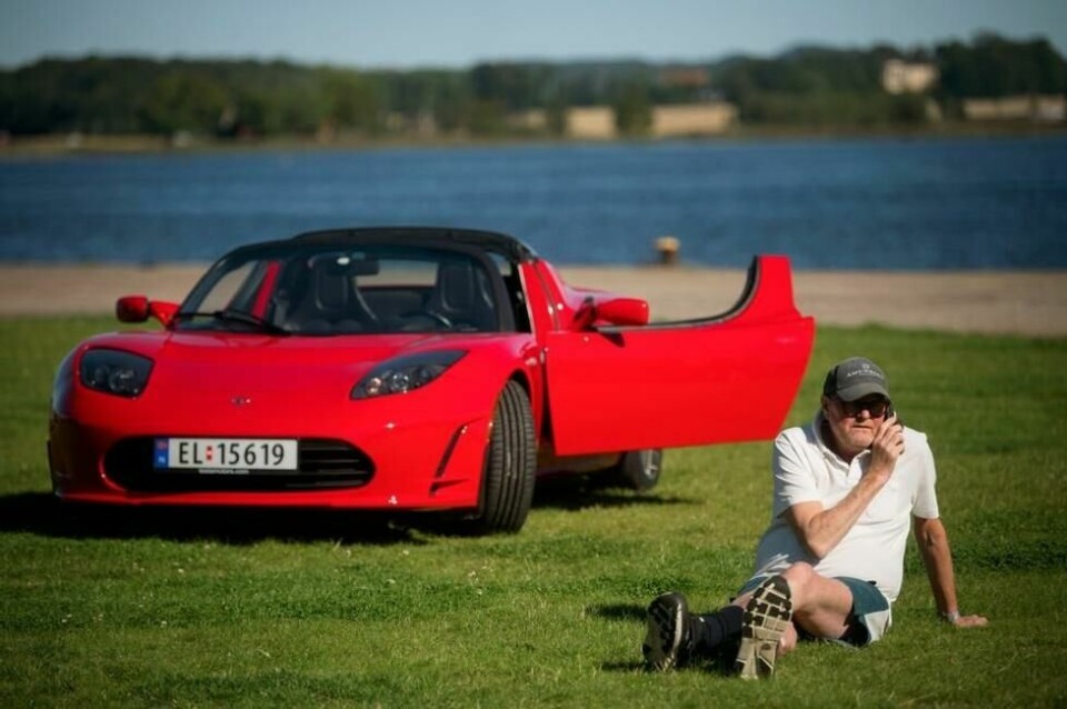 Foreløpig har ikke Einar Granhaugen klart å selge sin Roadster til denne prisen. Foreløpig har ikke Einar Granhaugen klart å selge sin Roadster til denne prisen. Foto: Iván Kverme