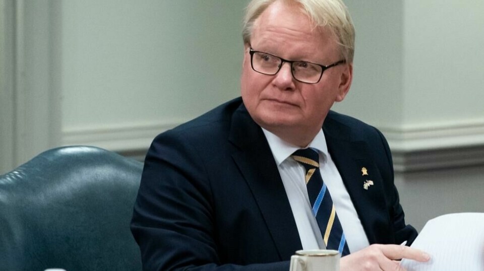 Sveriges forsvarsminister Peter Hultqvist. Foto: Alex Brandon / AP / NTB