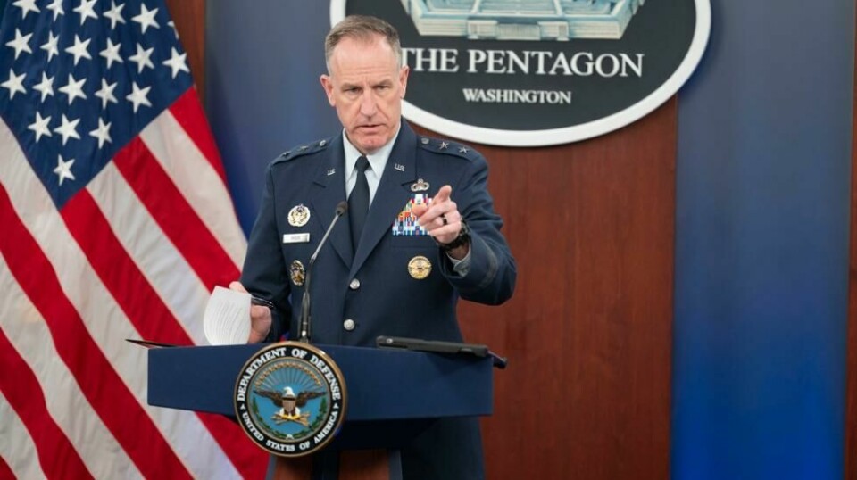 Pentagons pressetalsmann, generalmajor Pat Ryder, sier at den amerikanske Afrika-kommandoen fortar en omplassering av en del av styrken i Tsjad. Foto: Kevin Wolf / AP / NTB