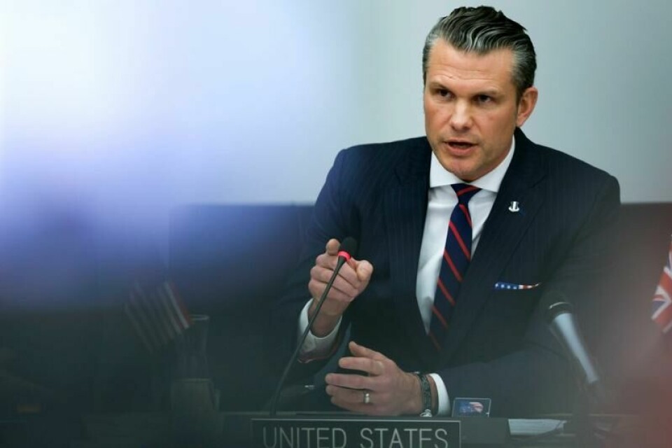 Et ukrainsk Nato-medlemskap er ikke realistisk, sier USAs forsvarsminister Pete Hegseth.