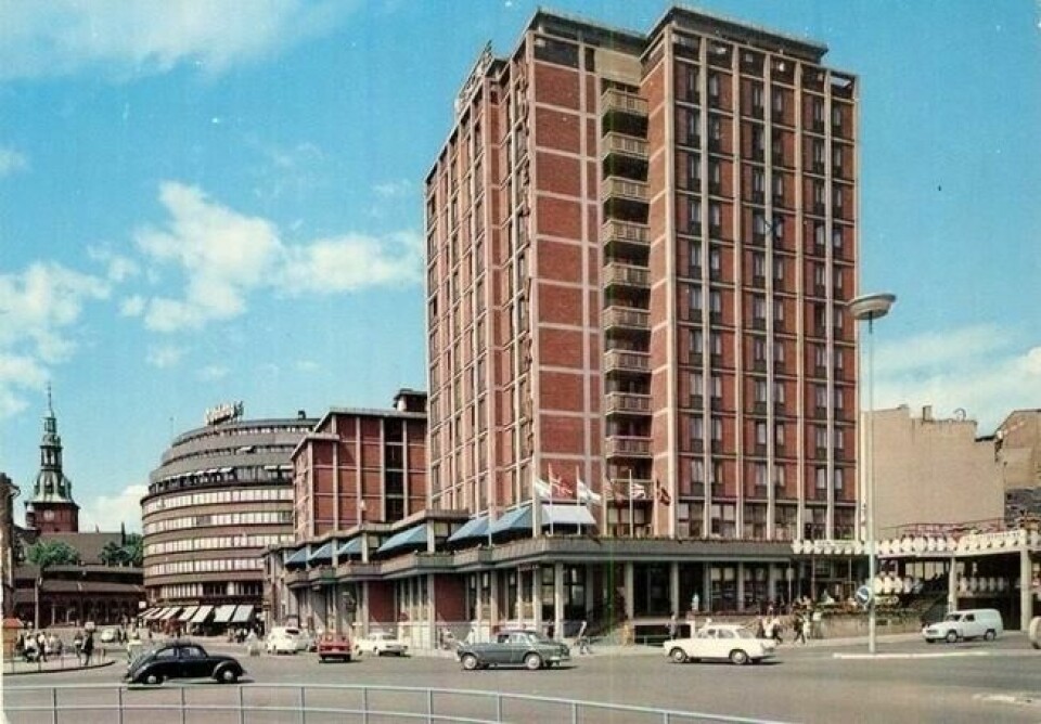 På hotell Viking i Oslo gikk det galt for albaneren under en pågripelse. På hotell Viking i Oslo gikk det galt for albaneren under en pågripelse. Foto: Oslo byarkiv