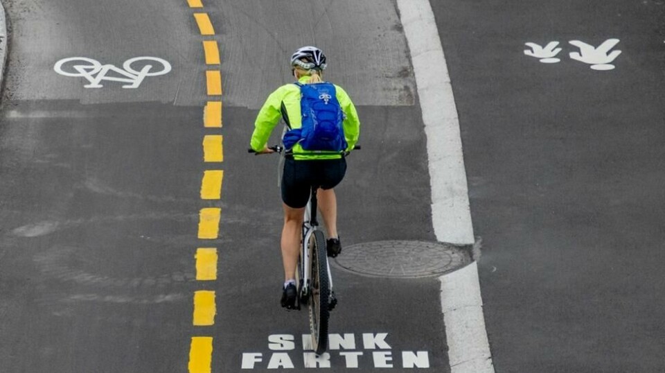 Da Oslos sykkelstrategi ble vedtatt av bystyret i 2015, var hovedmålet å øke sykkelandelen til 25 prosent innen 2025. Men dette målet er langt fra nådd, viser en ny rapport. Foto: Geir Olsen / NTB