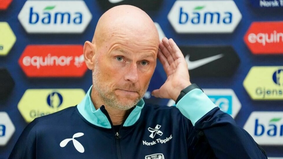 Pressekonferanse med landslagssjef Ståle Solbakken før kampene mot Kasakhstan og Østerrike. Foto: Terje Pedersen / NTB