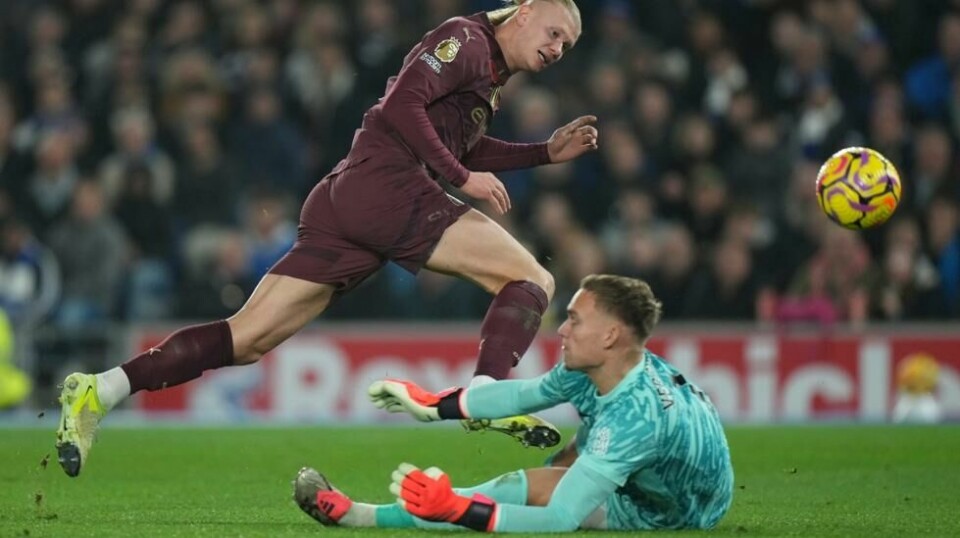 Erling Braut Haaland scoret til ingen nytte. Foto: Alastair Grant / AP / NTB