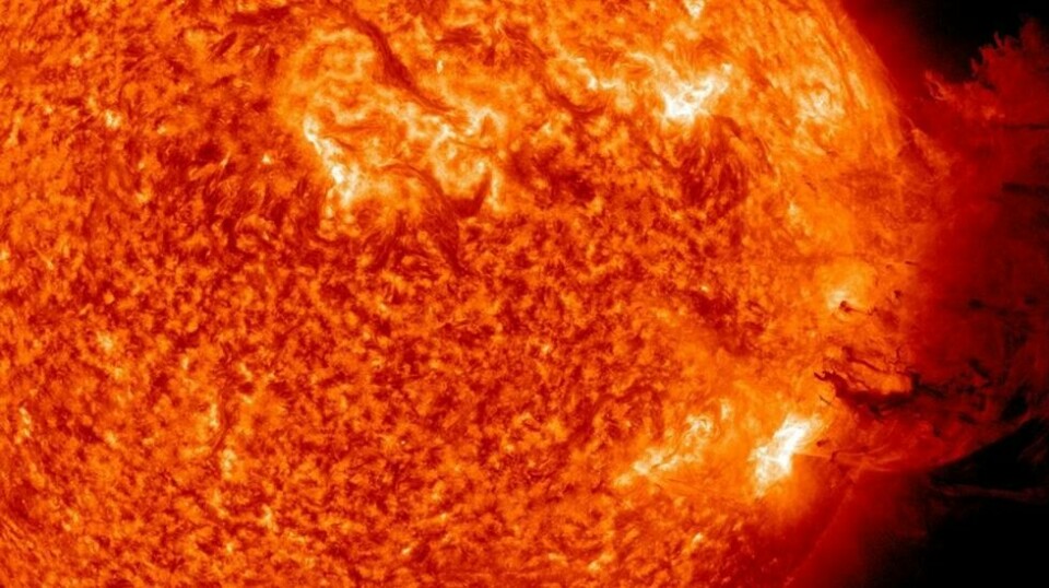 Dette er et koronamasseutbrudd på solen.