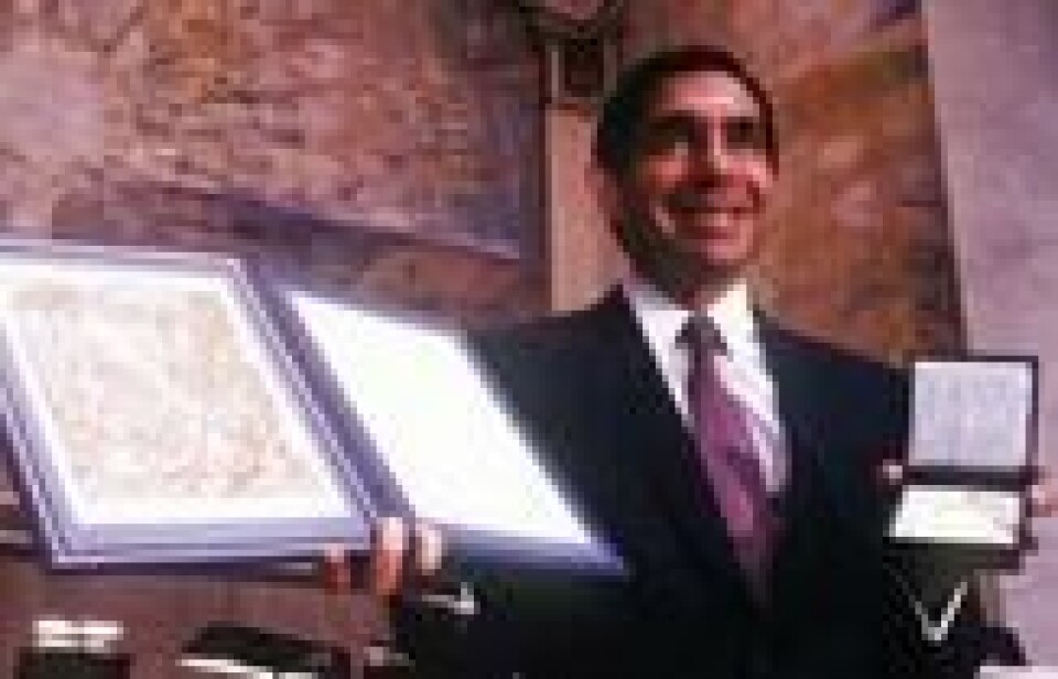 Oscar Arias Sanchez under prisutdelingen i Oslo i 1987. Oscar Arias Sanchez under prisutdelingen i Oslo i 1987. Foto: NTB scanpix