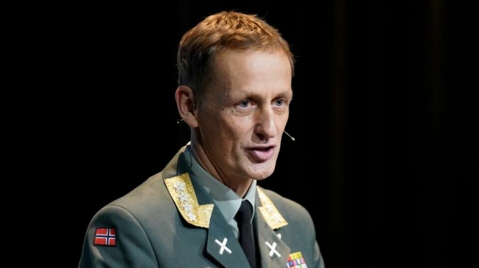 Forsvarssjef Eirik Kristoffersen mener at nordmenn ikke bør bekymre seg for muligheten for krig i landet. Han sier også at Ukraina-krigen kommer til å prege oss i mange år framover. Foto: Terje Bendiksby / NTB