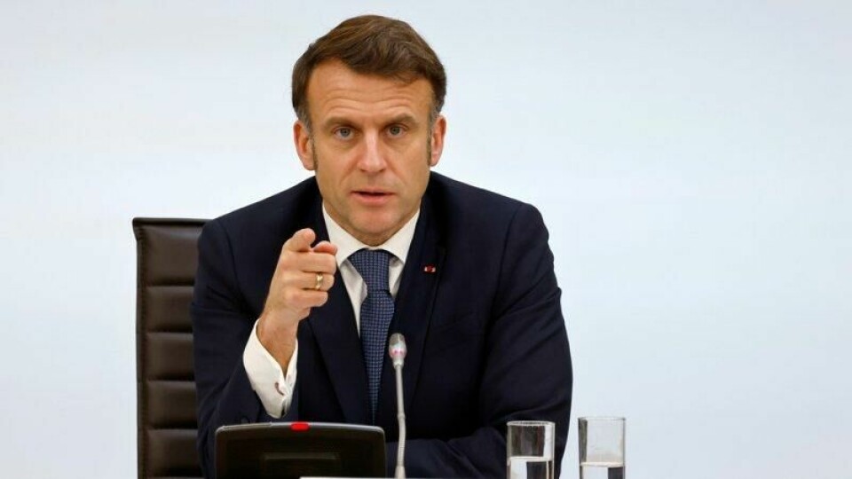 Europa må gjøre mer for å styrke sin egen sikkerhet, sier Frankrikes president Emmanuel Macron.