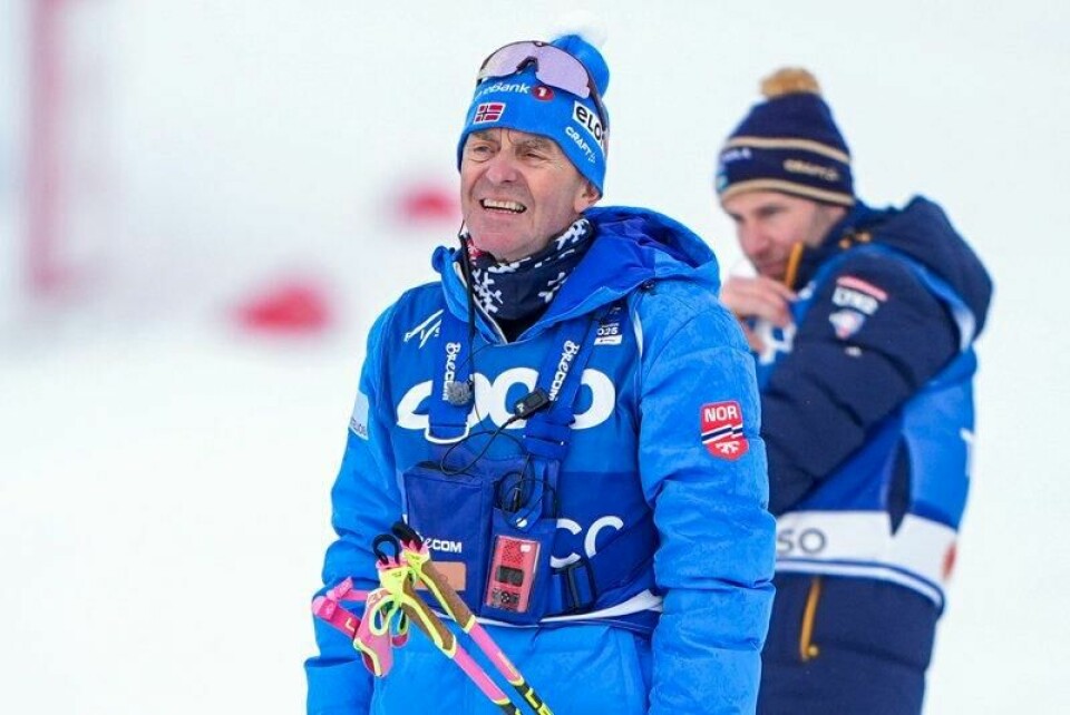 Arild Monsen under ski-VM i Trondheim i mars.
