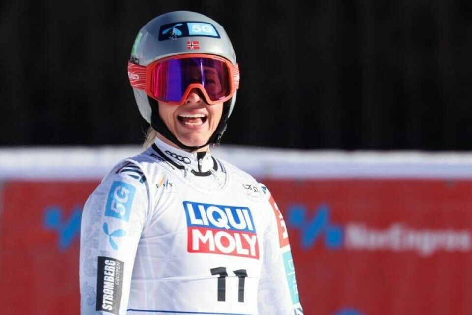 Kajsa Vickhoff Lie var et godt stykke bak de aller beste i Kvitfjell fredag.