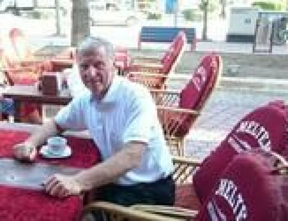 Steinar Johansen fotografert i Mahmutlar, en by i provinsen Antalya, 10 km øst for Alanya. Foto: Privat Steinar Johansen fotografert i Mahmutlar, en by i provinsen Antalya, 10 km øst for Alanya. Foto: Privat