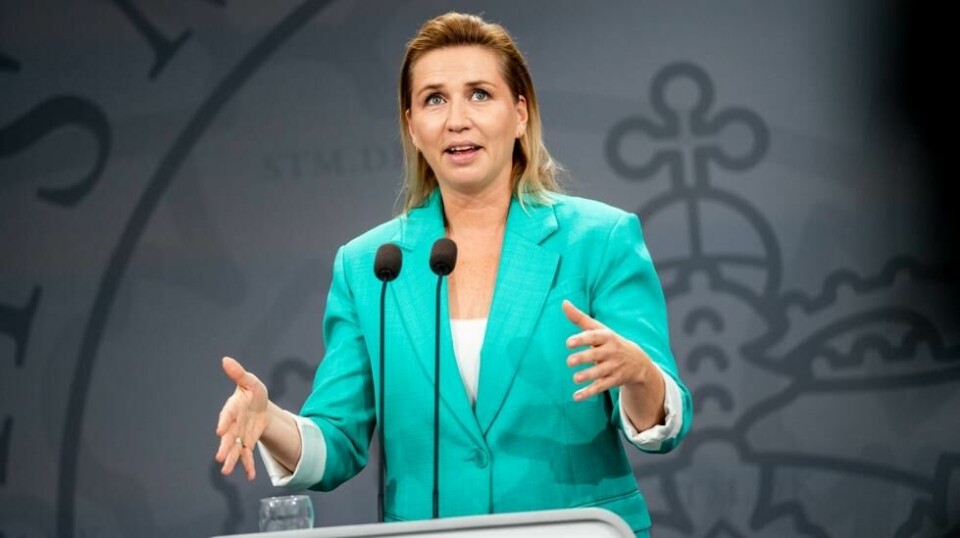 Danmarks statsminister Mette Frederiksen oppfordrer andre land til å la Ukraina bruke donerte våpen i Russland. Foto: Ida Marie Odgaard / Ritzau Scanpix via AP / NTB