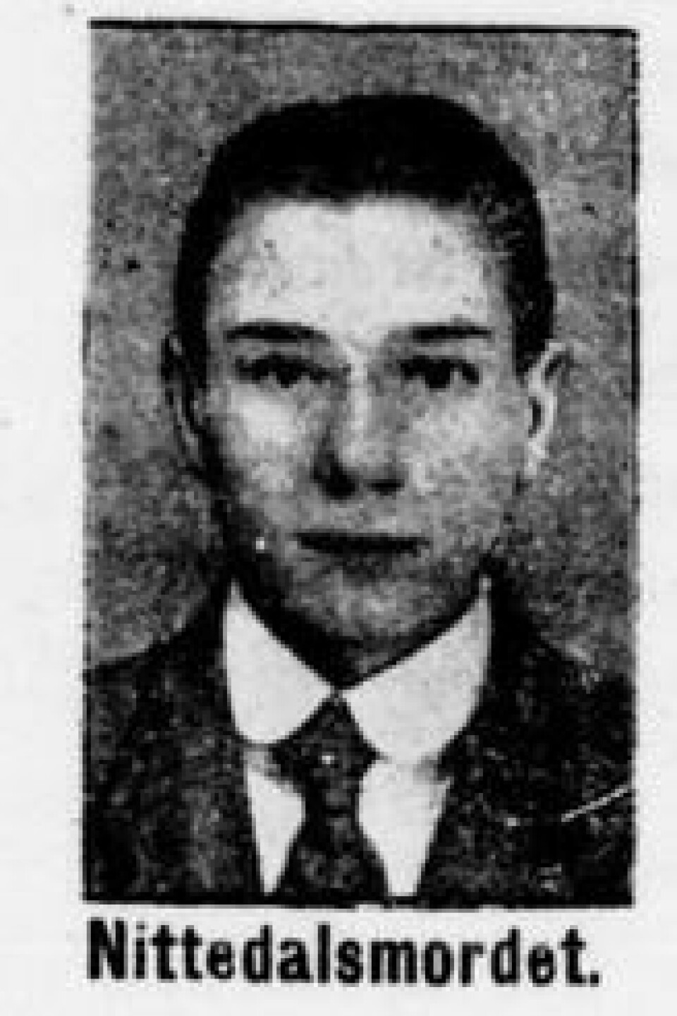 19-årige Rolf Tollefsen ble arrestert for dobbeltdrapet i Nittedal. Her fra avisa Nord-Trøndelag, 21. mars 1921. 19-årige Rolf Tollefsen ble arrestert for dobbeltdrapet i Nittedal. Her fra avisa Nord-Trøndelag, 21. mars 1921. Foto: Nasjonalbiblioteket