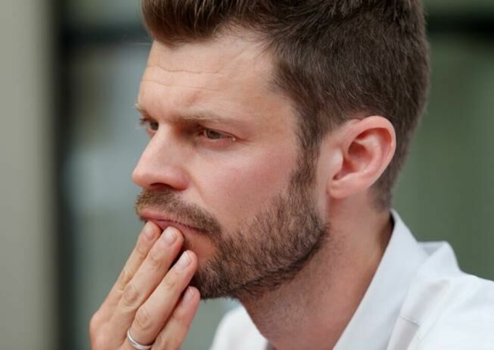 Rødt-leder Bjørnar Moxnes på Rødt sin sommerpressekonferanse i Oslo torsdag. Rødt-leder Bjørnar Moxnes på Rødt sin sommerpressekonferanse i Oslo torsdag. Foto: Terje Bendiksby / NTB scanpix