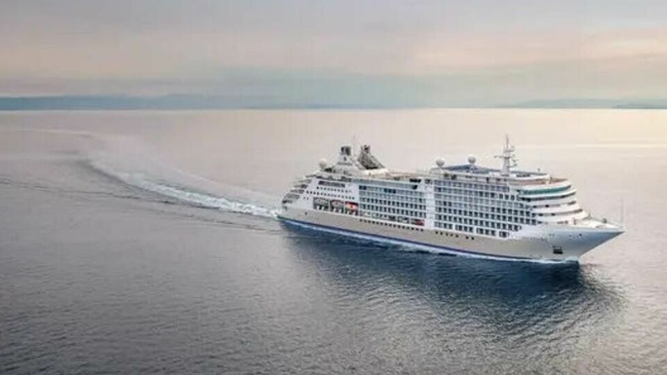 Silverseas cruiseskip Silver Dawn skal legge til kai i Geiranger dagen prinsesse Märtha Louise og Durek Verrett skal gifte seg der. Silverseas cruiseskip Silver Dawn skal legge til kai i Geiranger dagen prinsesse Märtha Louise og Durek Verrett skal gifte seg der. Foto: Silversea