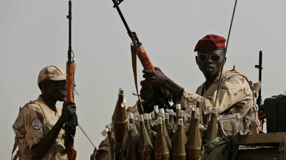 Soldater fra opprørsmilitsen RSF i Sudan Foto: Hussein Malla / AP / NTB