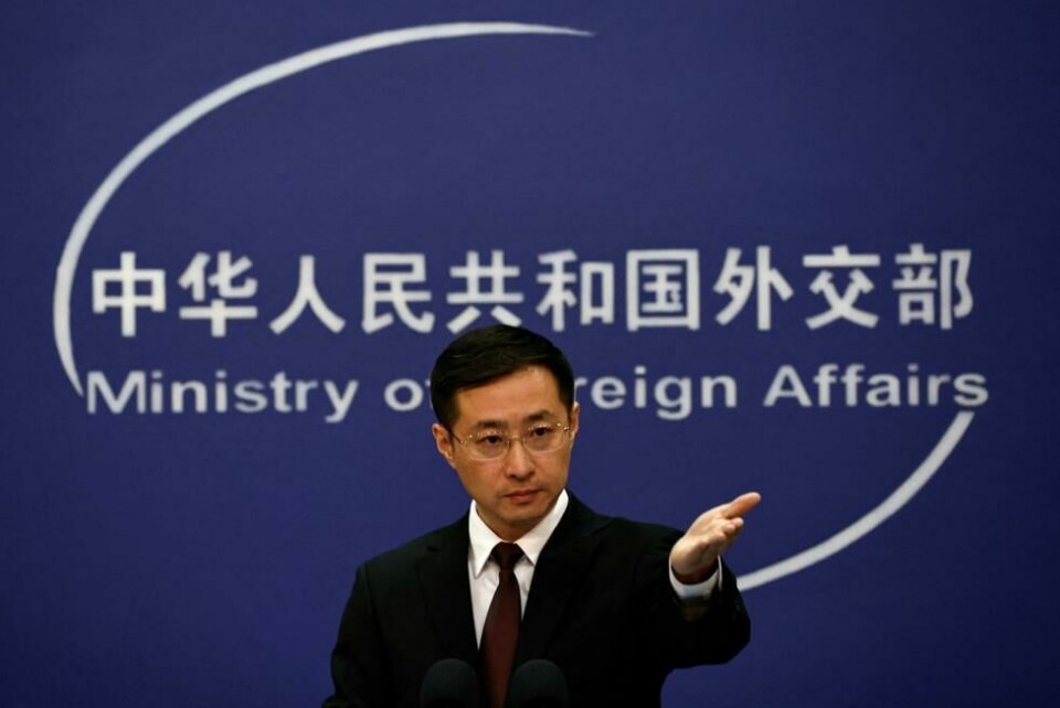 Talsperson for det kinesiske utenriksdepartementet kritiserer USA sin atomvåpenpolitikk. Foto: REUTERS/Tingshu Wang/NTB Talsperson for det kinesiske utenriksdepartementet kritiserer USA sin atomvåpenpolitikk. Foto: REUTERS/Tingshu Wang/NTB