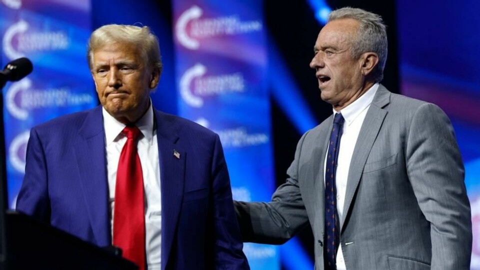 Donald Trump og Robert F. Kennedy Jr. Donald Trump og Robert F. Kennedy Jr. Foto: Anna Moneymaker / AFP / NTB