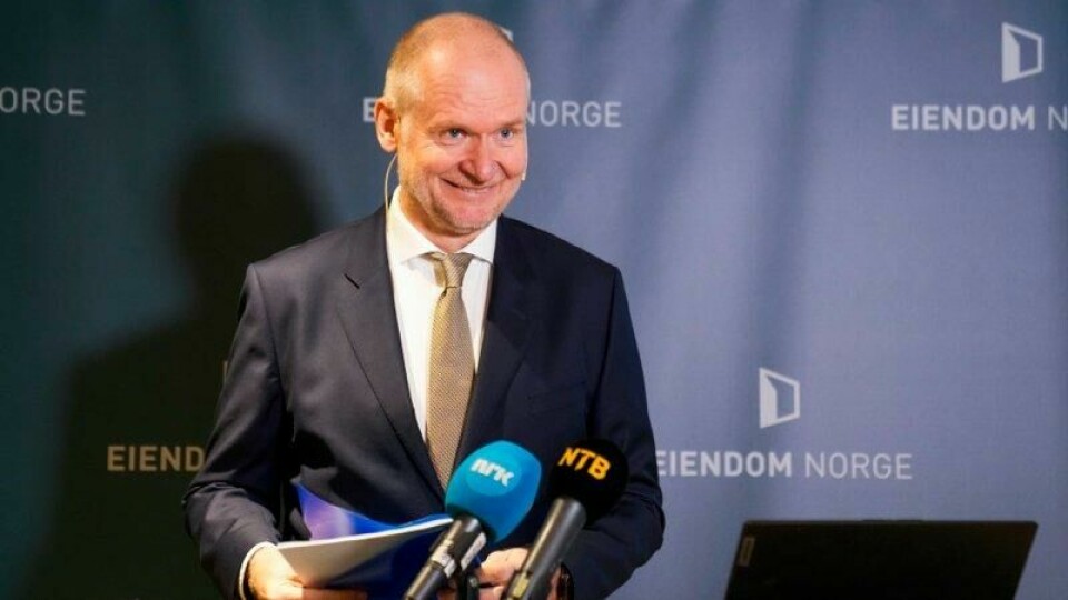 Administrerende direktør Henning Lauridsen i Eiendom Norge sier bruktboligsalget nærmest har eksplodert.