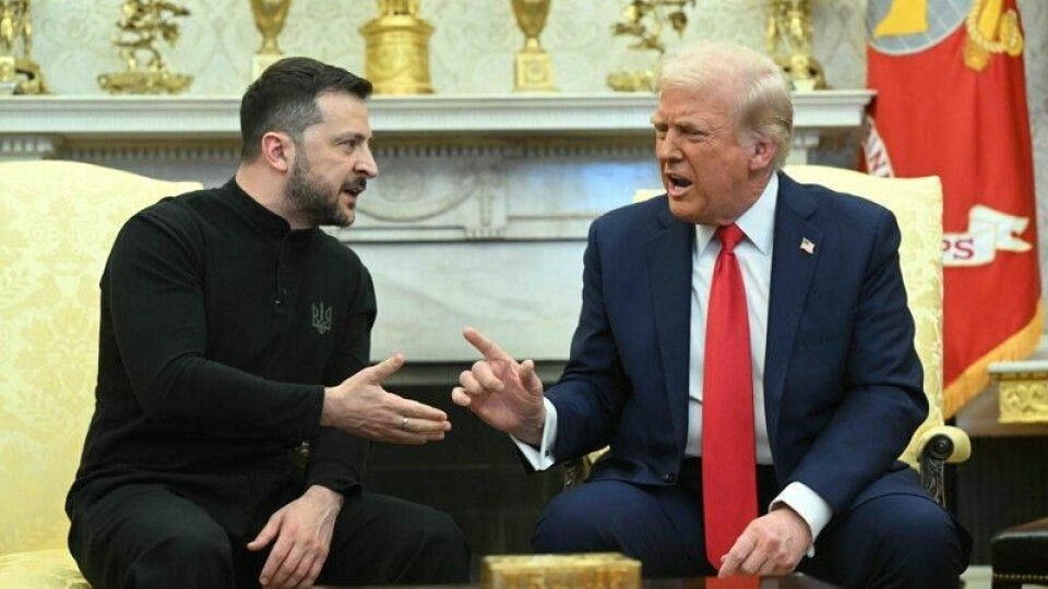 Donald Trump har skapt sterke reaksjoner på den sikkerhetspolitiske scenen de siste ukene. Her er han avbildet med Ukrainas president Volodymyr Zelenskyj i Det hvite hus fredag 28. februar. Stemingen under møtet var svært spent. Donald Trump har skapt sterke reaksjoner på den sikkerhetspolitiske scenen de siste ukene. Her er han avbildet med Ukrainas president Volodymyr Zelenskyj i Det hvite hus fredag 28. februar. Stemingen under møtet var svært spent. Foto: Saul Loeb / AFP / NTB
