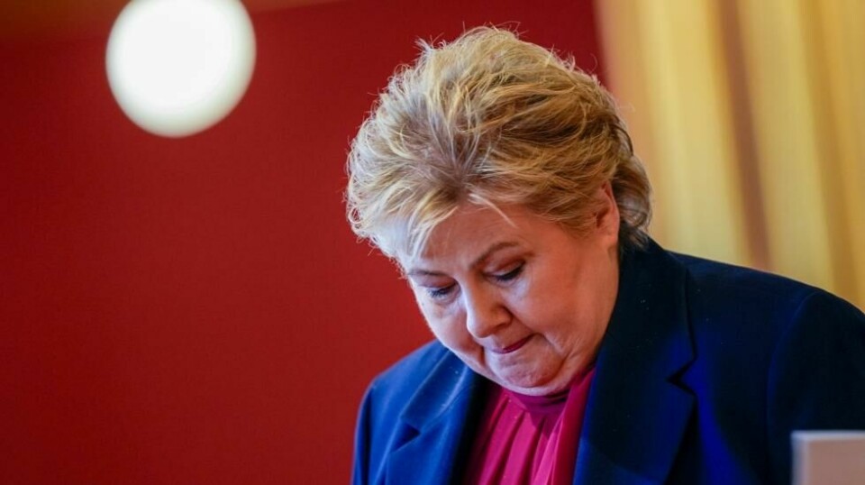 – Alle partier på borgerlig side må gjøre det litt bedre enn vi har gjort til nå for å få borgerlig flertall, sier Erna Solberg (H). Foto: Terje Pedersen / NTB