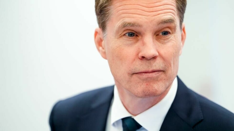 Forsvarer Marius Dietrichson under siste dag i sluttprosedyrene i rettssaken mot Zaniar Matapour i Oslo tingrett. Foto: Lise Åserud / NTB