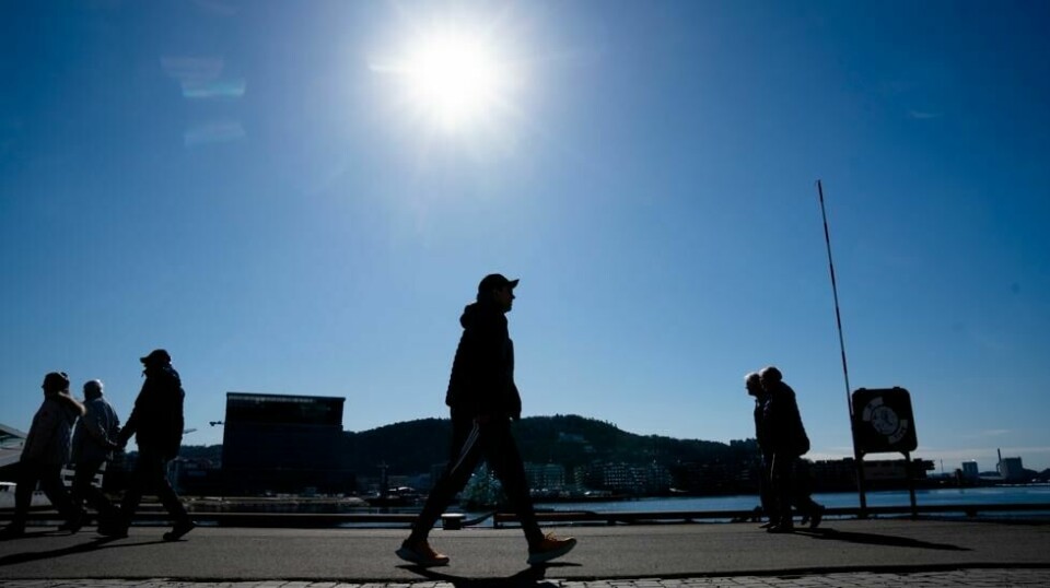 På Yr var det i forkant varslet høye temperaturer i Oslo og omegn på opp mot 18–19 grader mandag. Men så varmt blir det likevel ikke, noe som skyldes kalibreringsfeil i systemet. Arkivfoto: Lars Thomas Nordby / NTB
