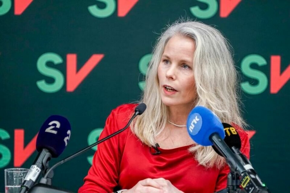Partileder Kirsti Bergstø tok et oppgjør med fortelling om sløsing og offentlig pengebruk da hun talte til SVs landsstyre fredag.
