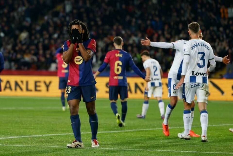 Barcelona tapte mot Leganés søndag.